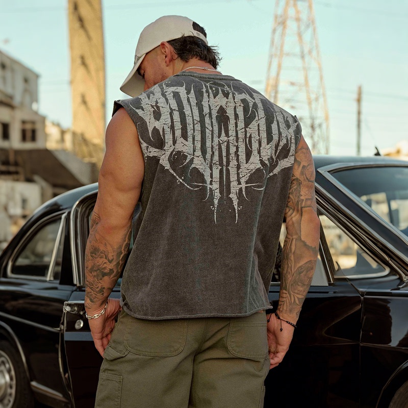 New Summer European and American Trendy Brand Youngla Men's Sports Fitness Sleeveless T-Shirt Jogger Fashion Casual Vest New Summer European and American Trendy Brand Youngla Men's Sports Fitness Sleeveless T-Shirt Jogger Fashion Casual Vest