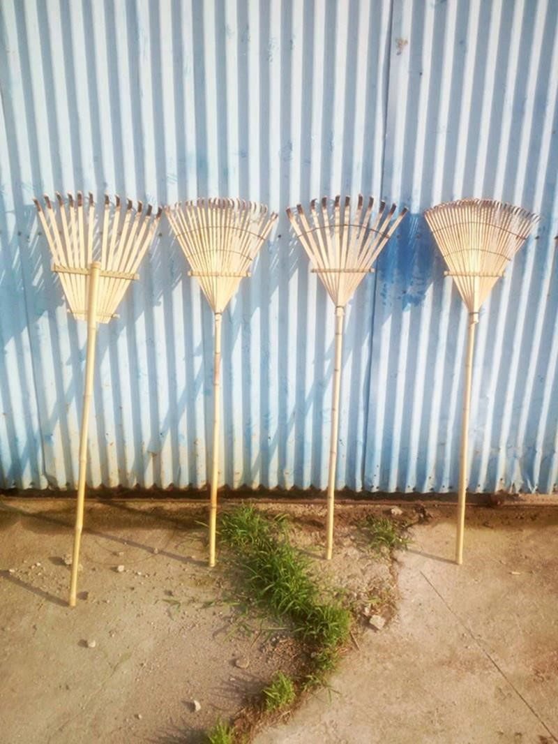 Fishing for cleaning the water grass harrowing wild fishing sweep leaves Grass Rakes God Ware Bamboo Harrows Home Fall Leaf Pickpocket Agricultural Harrows