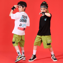 Children Street Dance Tide Suits Summer Boy Hip Hop Youngster Girls Jazz Dance Suit Plays Out Kindergarten Hiphop