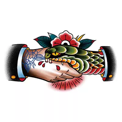 zingtattoo tattoo stickers old school small picture trust no one European and American style women lasting