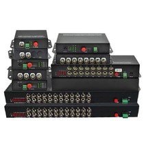 4 8 16 24 32-channel video optical transceiver BNC four-eight-port analog surveillance optical fiber transceiver with 485 data