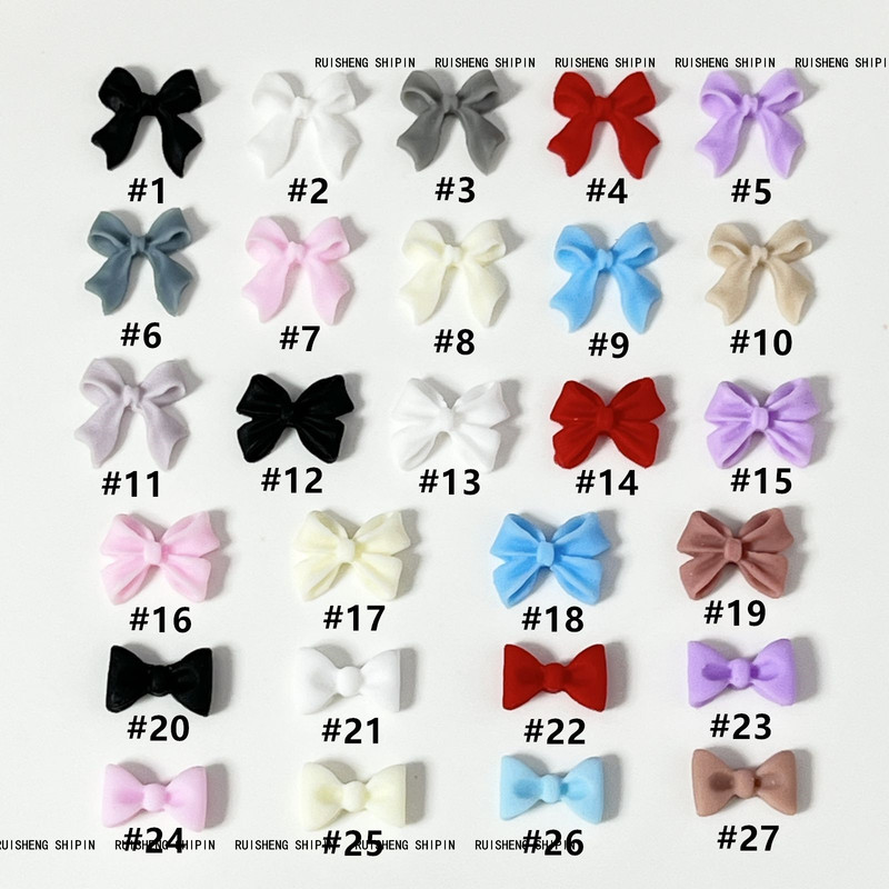 Bowknot Nail Art Accessories, Cute Girl Frosted Versatile Ribbon Bow Tie DIY Nail Stickers Accessories Bowknot Nail Art Accessories, Cute Girl Frosted Versatile Ribbon Bow Tie DIY Nail Stickers Accessories
