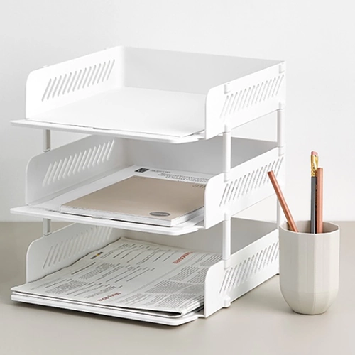Корейский Sysmax El Paper Tray Series Series Three -Layer File Rack Setule