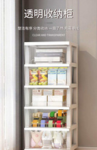     Transparent storage cabinet storage box snack toy stora