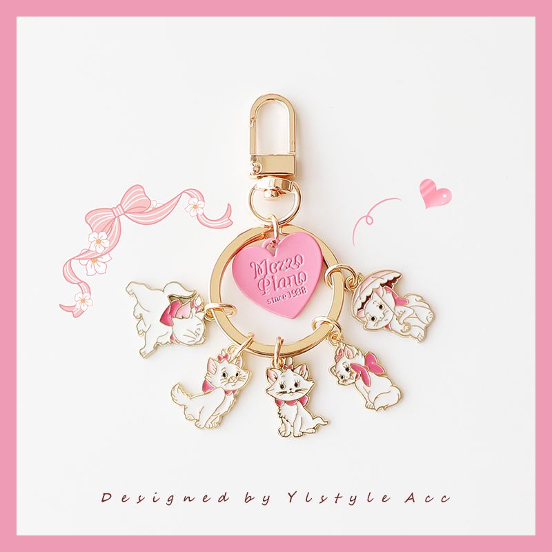 Cute Cartoon Mary Cat Love Tag AirPods Pendant Keychain U Disk Anti-Lost Bag Pendant Accessories Cute Cartoon Mary Cat Love Tag AirPods Pendant Keychain U Disk Anti-Lost Bag Pendant Accessories