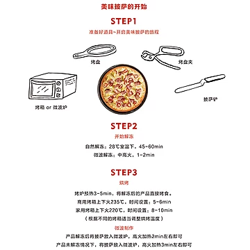 加热即食闪味手折冷冻披萨3片[20元优惠券]-寻折猪