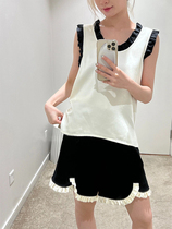 Overtest eenk hit color harnesses vest women Summer outwear 2022 new design senses small crowdU collar sleeveless blouse