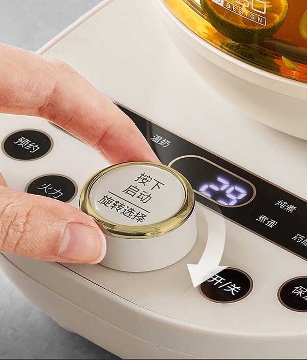 Керамический электрочайник 山姆代购卡梭ih养生壶ke-8031磁感立体加热多功能茶水玻璃壶保温 Caso prodesign