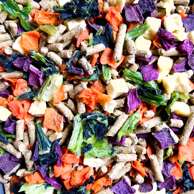 Fruit vegetable grain 500g Rabbit grain Dutch pig grain small darling zero food crisp dried dragon cat fruit salad fruits and vegetables dried grain