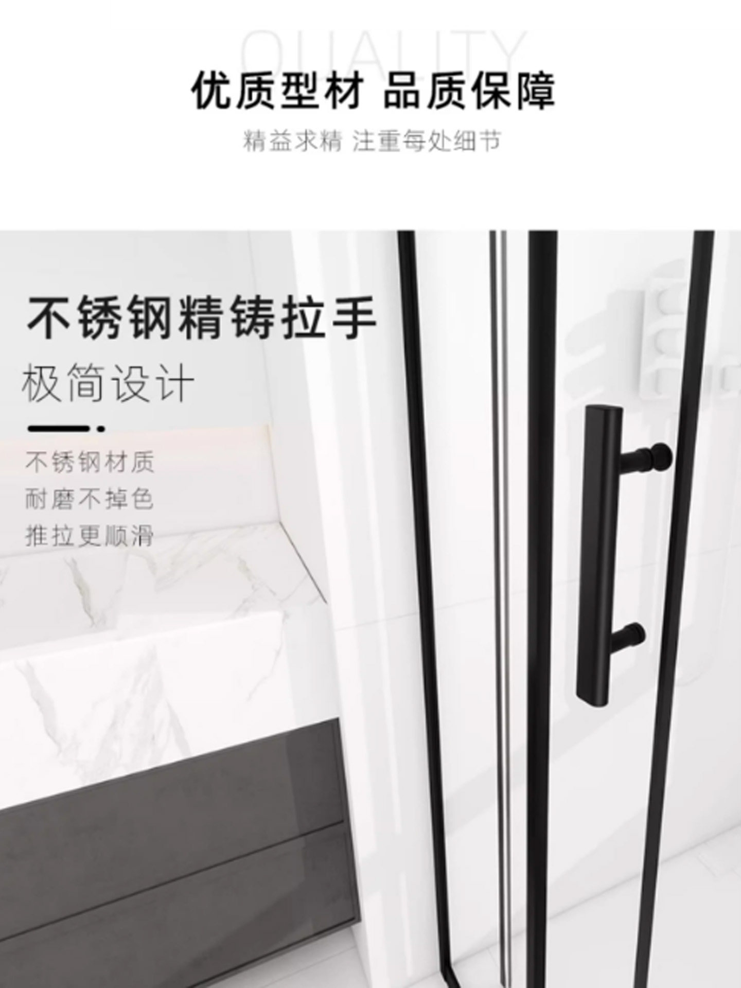 Shower Room Glass Bathroom Dry and Wet Separation Partition Bath Room Home Bathroom Glass Door Shower Simple Curved