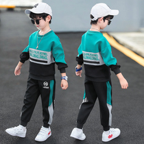 Guochao Li Ning joint boy Spring and autumn clothes suit childrens clothes 2022 new handsome sports CUHK Tong Wei clothes