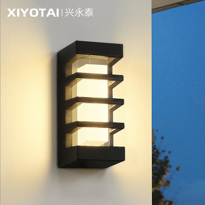 Outdoor wall lamp villa garden waterproof Sun table lamp courtyard aisle wall lamp led outdoor terrace door headlight