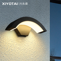 Outdoor wall lamp waterproof Villa aisle courtyard light led creative sun lamp outdoor terrace pool door head wall lamp