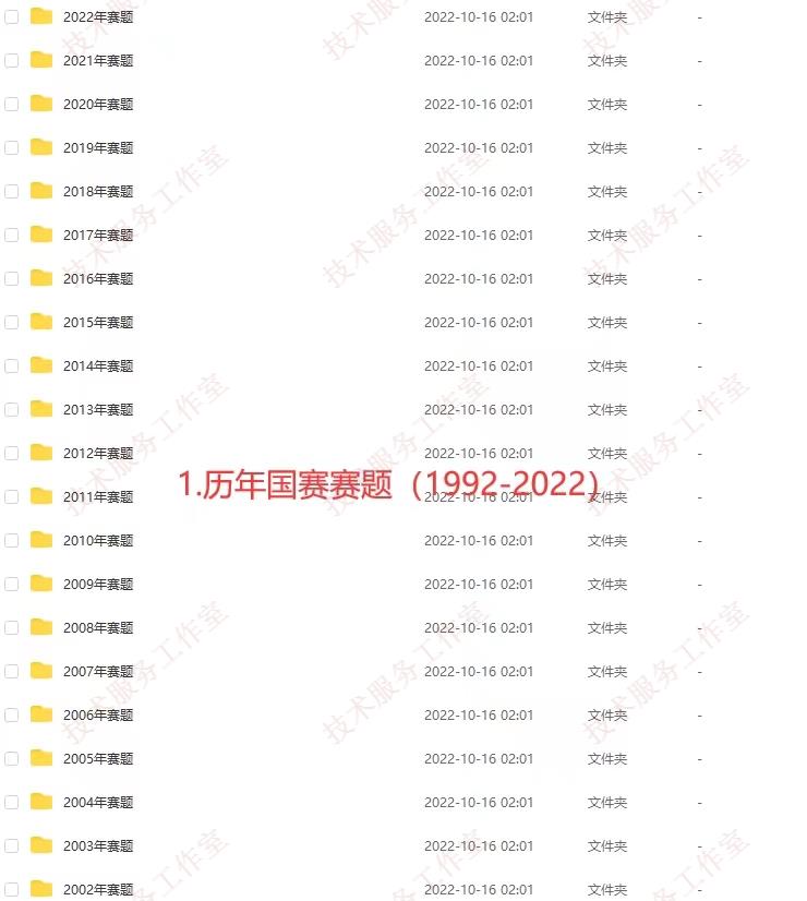 数学建模竞赛资料1992-2022国赛赛题获奖论文模型算法MATLAB源码-IT吧