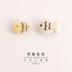 Cartoon Stuffed Doll Little Bee Hairpin Japanese Style ins Cute Fish Hairpin Children's Side Forehead Hairpin