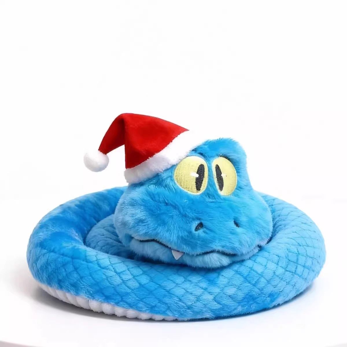 Crazy Animal Gary City New Blue Snake Plush Doll, Can Be Pinched and Shaped, New Year Gift Toy Pendant Figurine