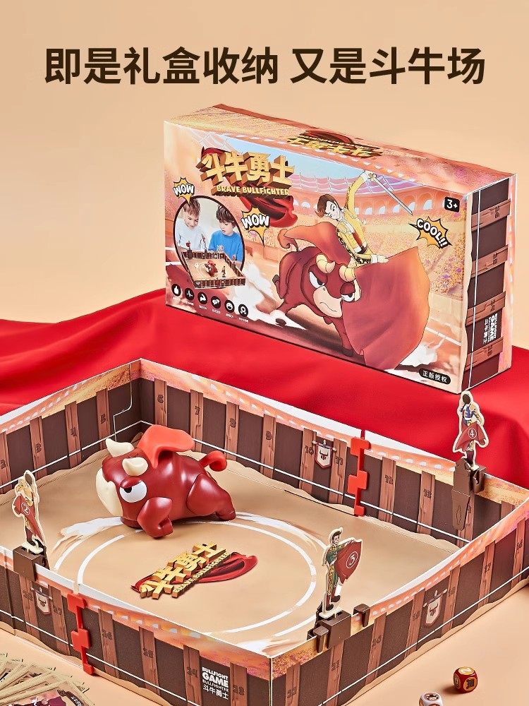 Bullfighting Warrior Board Game, Family Interactive Game, Chess and Card Game, Kidsren's Toys, Gifts, Boys' Educational Puzzles, Two-Player Battle