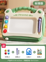 Зеленая раскраска, доска для рисования, кисть, печать, фотоальбом