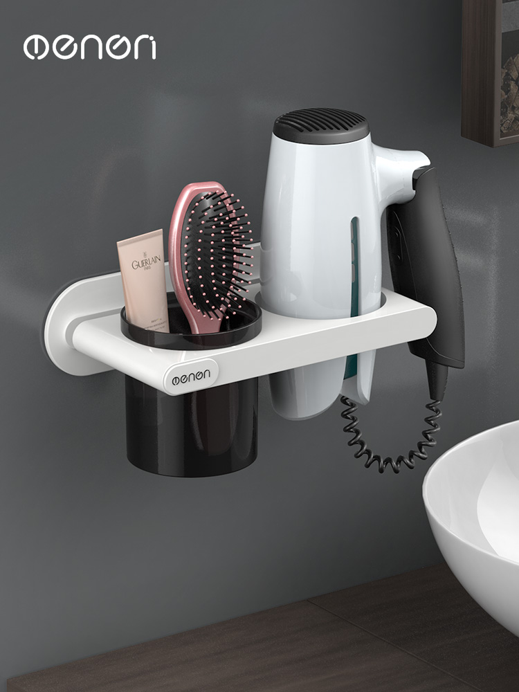 Hanging dryer rack toilet toilet with shelf hair dryer rack receiver without punching wall hanging dryer