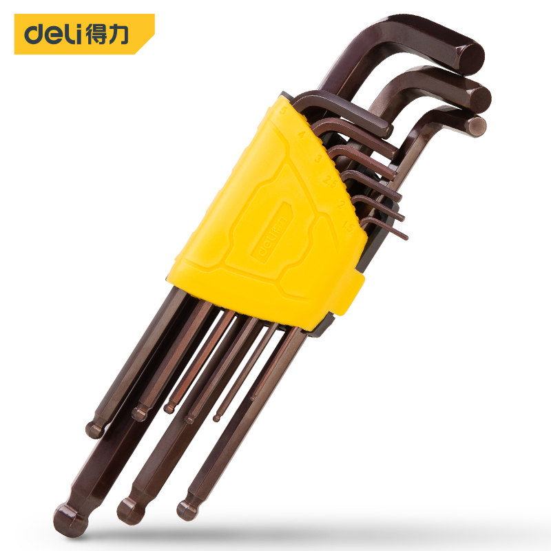 Powerful tool lifting ring flat head inner hexagonal wrench set long ball head inner hexagonal screwdriver household