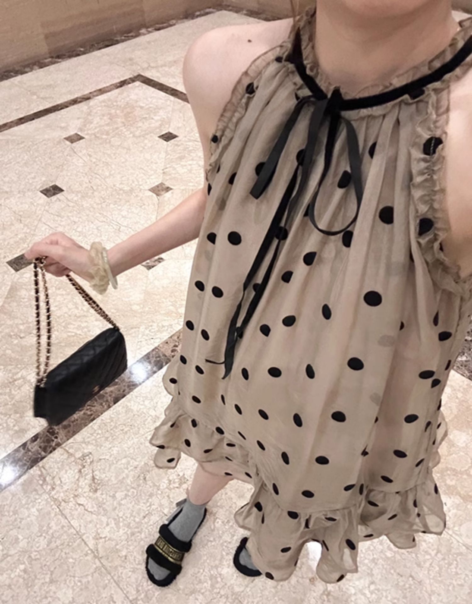 孕妇夏季连衣裙女2026新款时尚法式波点裙夏装小个子潮妈宽松裙子 — 13