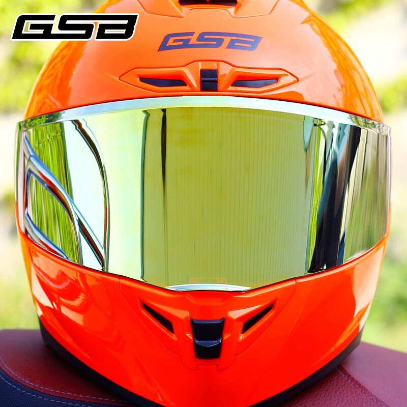GSB safety helmet goggle S-361 model original fit transparent tea color plated iridescent lens