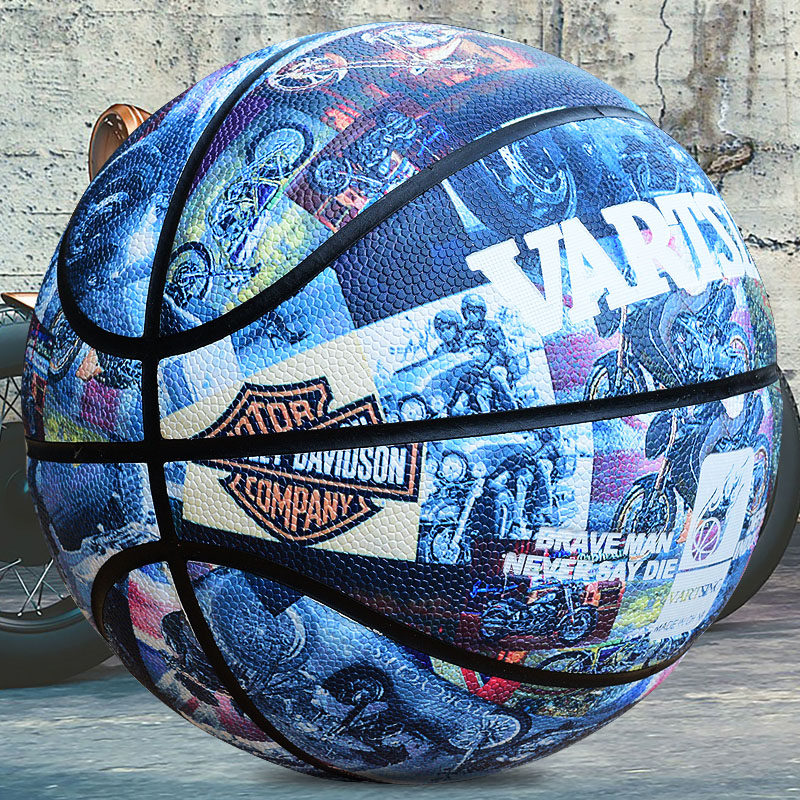 Vartsing Personalized No. 7 Starry Sky Sports Car Basketball Cement Floor Wear-Resistant Soft Leather Adult Youth No. 5 Basketball