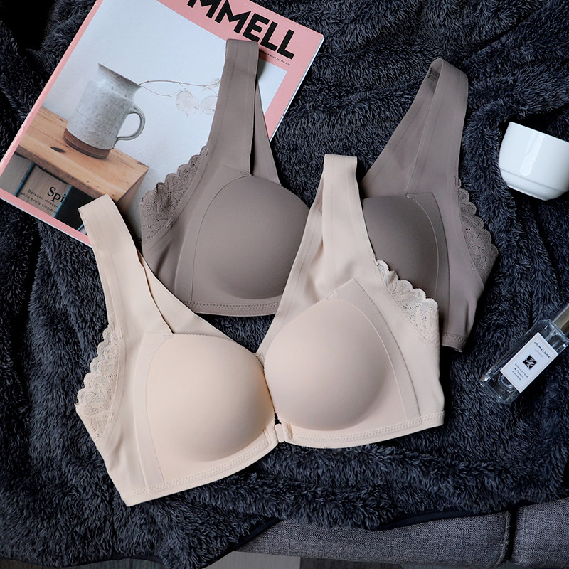 New products Daianfen bra front open buckle No steel ring small chest Youth gather A change C Summer breathable lingerie Female