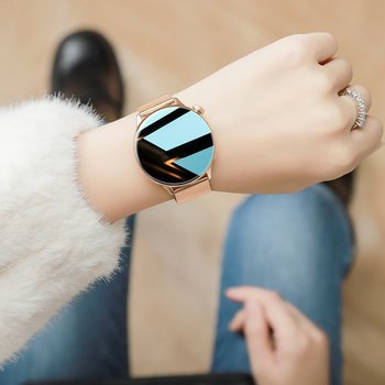 2025 New Women's Smart Watch with Round Screen, Stylish and Compact, Alipay, Bluetooth Calling, Exercise Pedometer, Heart Rate, Blood Oxygen, Health Monitoring, Sports, Student, Couple Gift, Running Pedometer Bracelet, Unisex