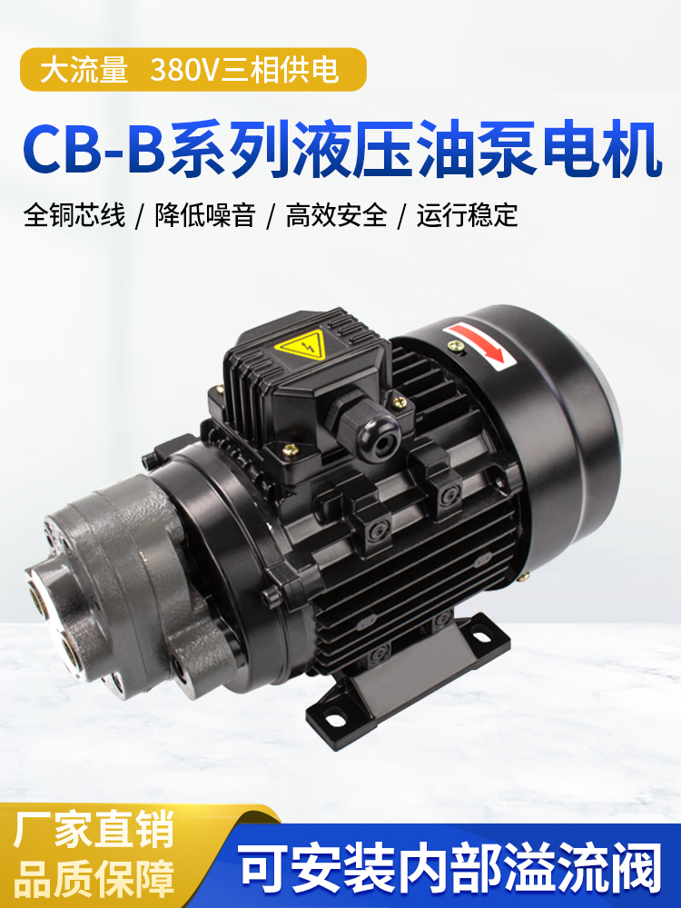 Bơm bánh răng thủy lực CB-B6/B4/B10/B2.5/B16/B20/25/B32 máy bơm dầu cycloid động cơ tam giác kích thủy lực bơm tay bơm thủy lực loại nhỏ 