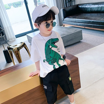 Boy Clothing Boy Hit Bottom T-shirt Short Sleeve 2022 New Summer Clothes Children Thin half sleeve boy tide CUHK Scout Summer