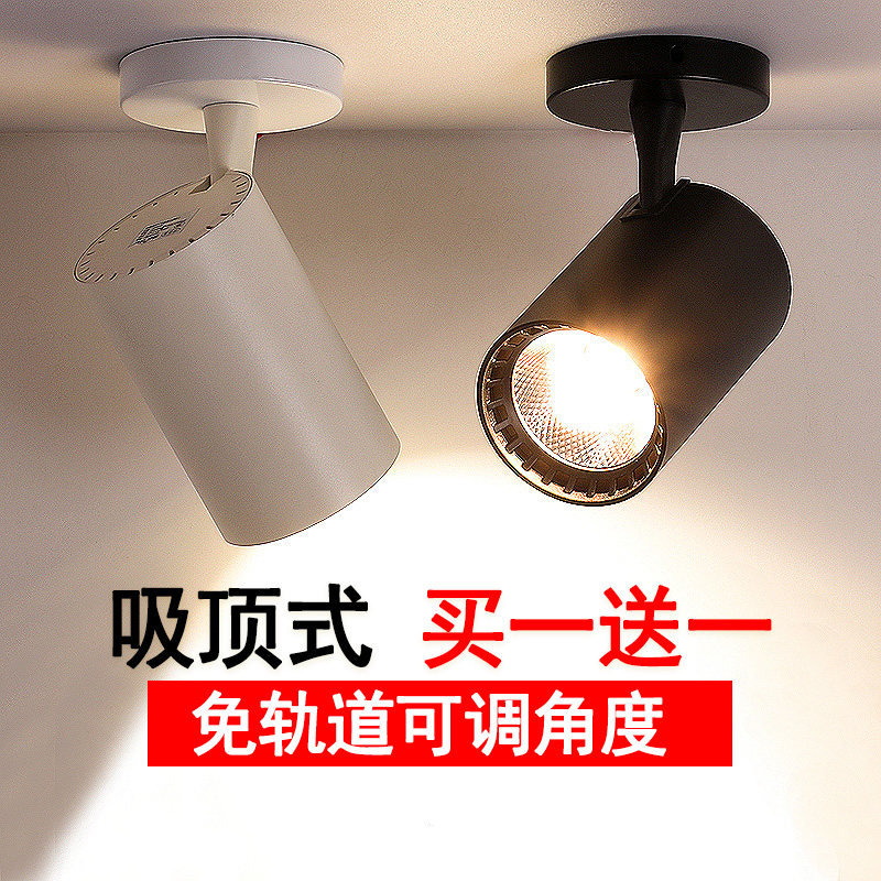 Ceiling-type spotlight led surface-mounted single household aisle restaurant shop commercial single adjustable angle porch light