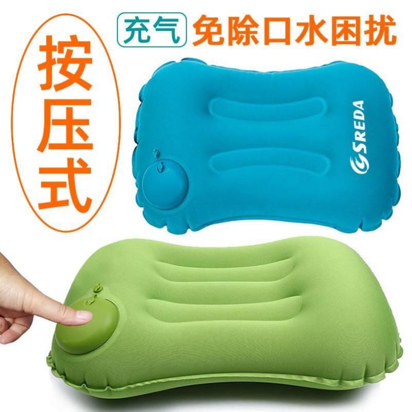 Inflatable waist pad pressed inflatable pillow TPU travel pillow pillow adult neck guard against pillow outdoor nap blow