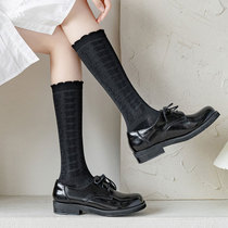 Japanese stockings womens white summer mesh black silk calf socks jk uniform lace long tube spring and autumn thin section