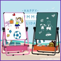 Young childrens drawing board magnetic hanging bracket type small blackboard home baby learning to write whiteboard pen erasable easel