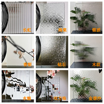 Ultra-white art embossed glass Changhong Begonia water pattern double grid hot-bent tempered minimalist narrow frame factory supporting glass