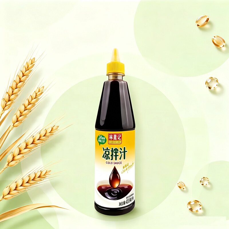 林斋记家庭凉拌菜用凉拌汁410ml塑料挤挤瓶装多种途调料 斋记实拍商品图