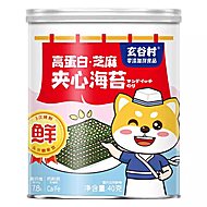 玄谷村芝麻夹心海苔脆40g/罐