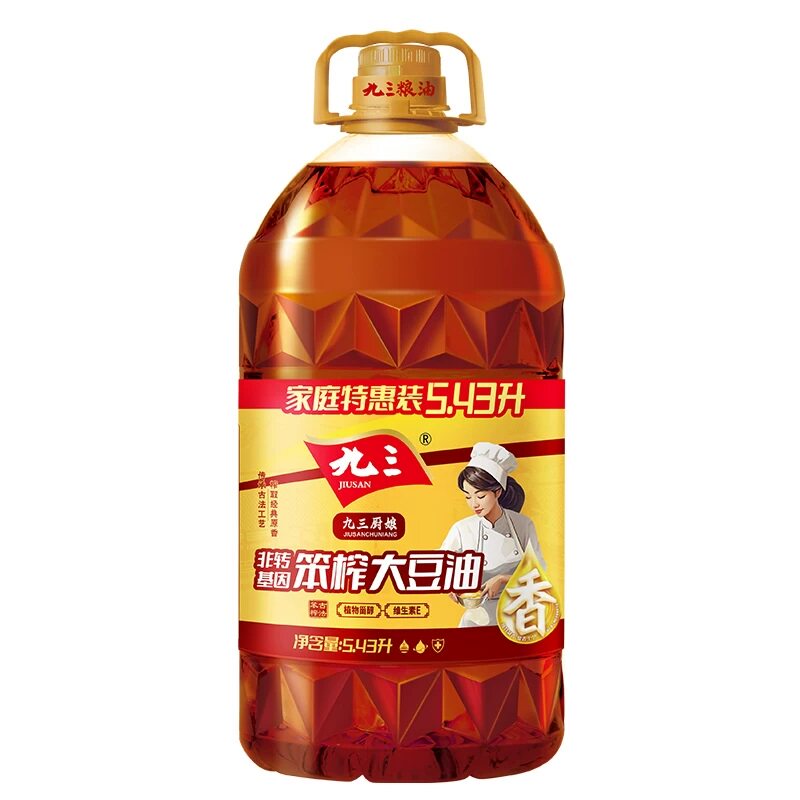 九三厨娘非转基因压榨笨榨豆油5.43L