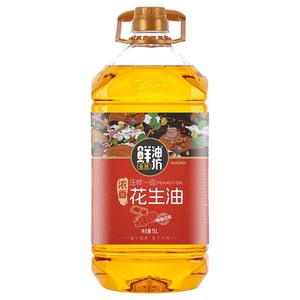 金胜鲜油坊物理压榨一级花生油5L