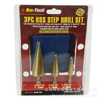 Three sets of six - angle stairs drill - drill - drill - dual - pad - step drill - punch - punch
