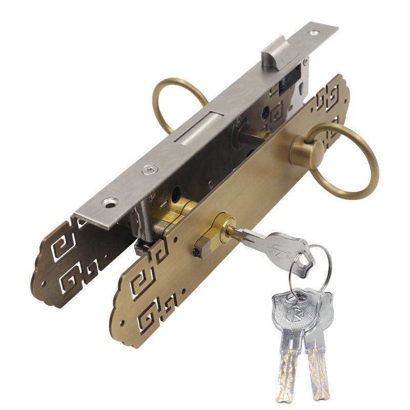 Homestay Chinese lock Tea Building Tea Building Ancient Lock Dongyang Wood Sculpture Dongyang Garden Lock