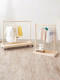 Cloak rack hanger solid wood young baby shelves landing children's landing pine wardrobe kindergarten temporary shelf
