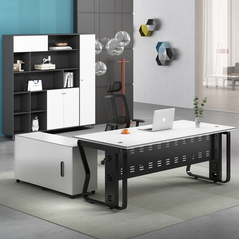 Boss table president table manager executive executive desk desk chair combination simple modern office single table