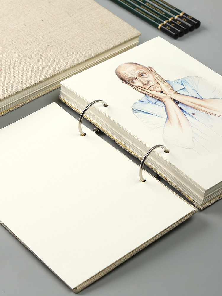 Sketchbook 8k loose-leaf detachable students with sketchbook A4 watercolor book hand-painted hand book thickened 16k color lead drawing drawing paper art special sketch paper blank drawing book