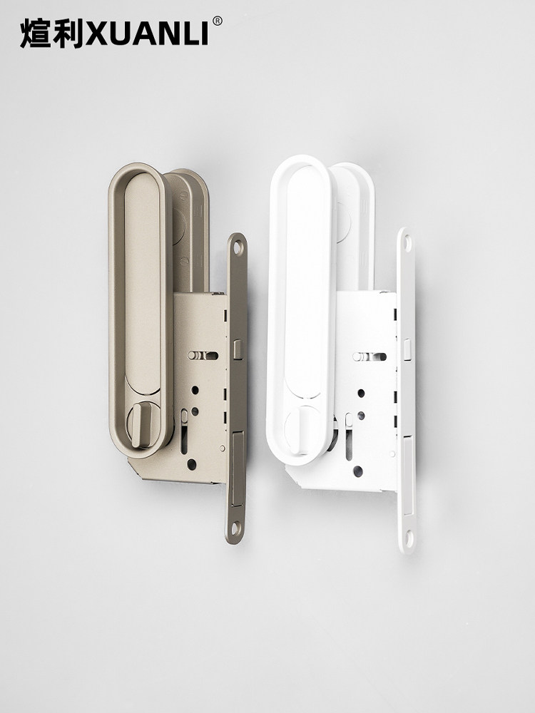 Xuanli Orig. Special Lock for Sliding Doors, Embedded Hidden Hook Lock, Balcony Kitchen Bathroom Sliding Door Lock