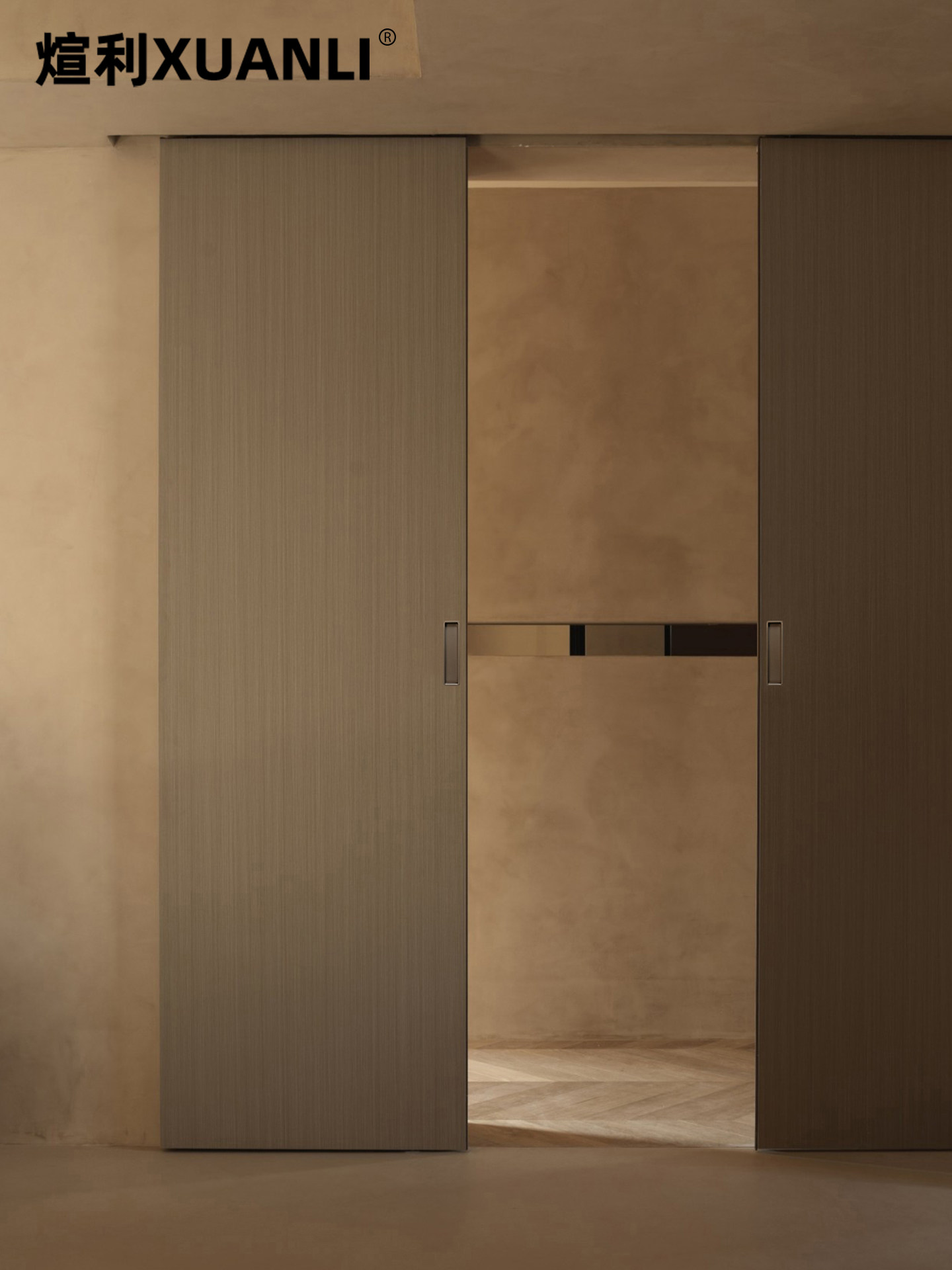 Xuanli Orig. Kitchen Partition Sliding Door Handle Without Lock Body Pocket Door Sliding Door Push-Pull Door Handle Embedded Type