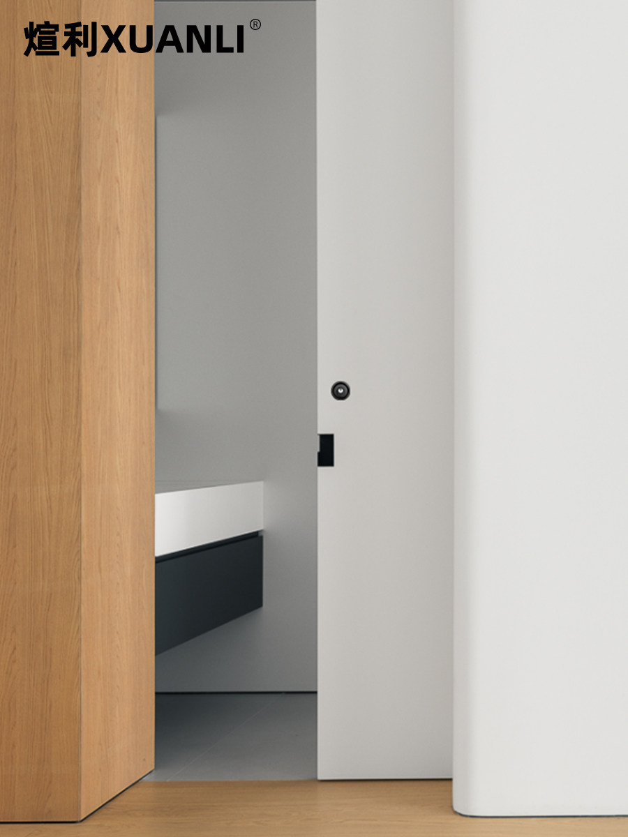 Xuanli Orig. Solid Wood Sliding Door Lock Key Hook Lock Kitchen Sliding Door Balcony Sliding Door Lock Built-In Side-Mounted