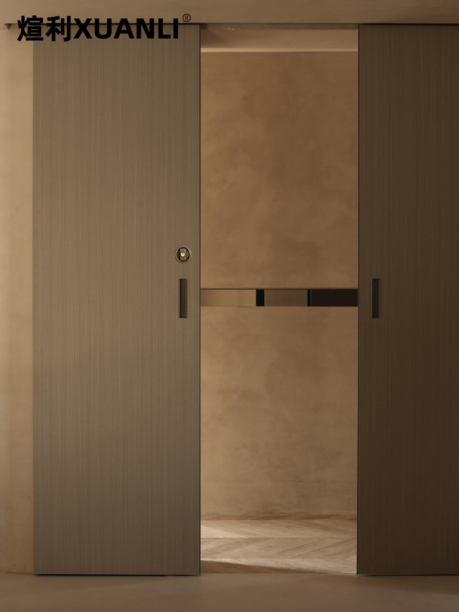 Xuanli Orig. Solid Wood Sliding Door Lock Key Hook Lock Kitchen Sliding Door Balcony Sliding Door Lock Built-In Side-Mounted