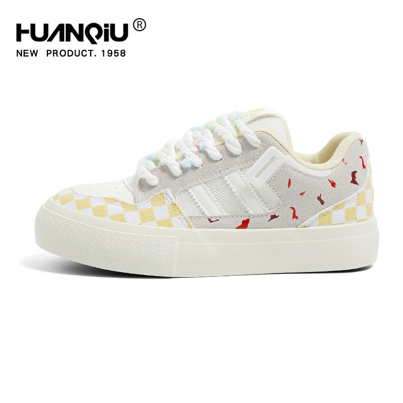 Universal Dopamine Bread Shoes for Women, 2026 Spring New Breathable Mesh Sneakers to Match Skirts, White Sneakers, Sports Sneakers